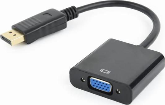 Переходник DisplayPort 0.15м Cablexpert A-DPM-VGAF-02 круглый черный