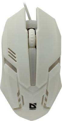 Мышь проводная Defender Сyber MB-560L белый USB