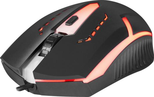 Мышь проводная Defender Hit MB-601 чёрный USB 52601