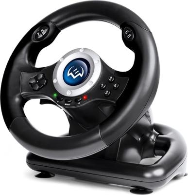 Руль SVEN GC-W500 (педали, вибро, скоба, лепестки, D-pad, 10 кл, резин. вставки, PC/Xinput)
