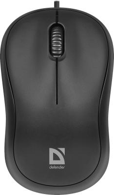 Мышь проводная Defender Patch MS-759 чёрный USB 52759