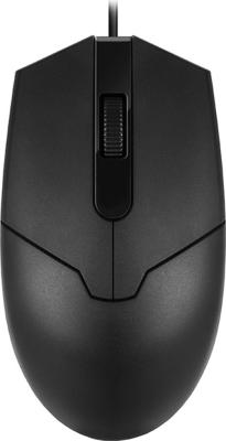 Мышь SVEN RX-30 USB чёрная, 2+1кл. 1000DPI, цвет. картон, каб. 2м.