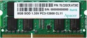 Оперативная память для ноутбука 8Gb (1x8Gb) PC3-12800 1600MHz DDR3L SO-DIMM CL11 Apacer AS08GFA60CATBGJ
